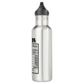 Bouteille D'eau cool Grandpa faits mot art (Droite)