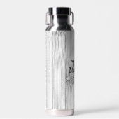 Bouteille D'eau Cool gris imprimé bois de bambou Monogramme (Avant)