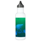 Bouteille D'eau Cool Jellyfish Green Blue Gradient (Gauche)