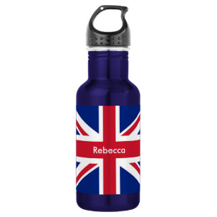 Bouteille D'eau cool moderne garder calme union jack drapeau