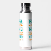 Bouteille D'eau Cool Papa Dad word art  (Gauche)