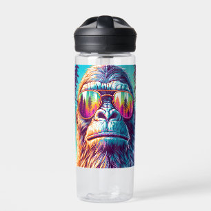Bouteille D'eau Cool personnalisé Bigfoot dans lunettes de soleil