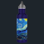 Bouteille D'eau Cool Starry Night Vincent Van Gogh peinture art<br><div class="desc">Cool Starry Night Vincent Van Gogh peinture art bouteille en acier inoxydable</div>
