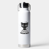 Bouteille D'eau Copie de Crânes de Chat Mignon Créatif Gothique Ch (Salle de sport)