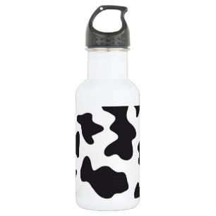 Bouteille D'eau Copie noire et blanche de motif de vache laitière
