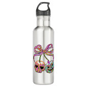 Bouteille D'eau Coquette Citrouille cerises Halloween (Devant)