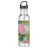 Bouteille D'eau Coquette des vaches de Noël rétro (Devant)