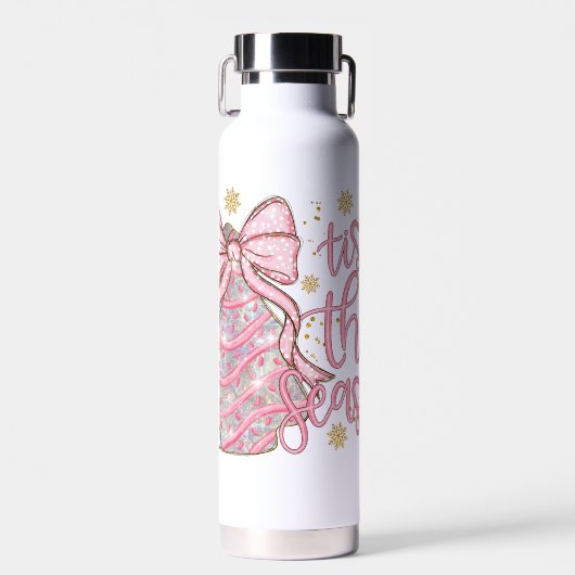 Bouteille D'eau Coquette Gâteau de Noël C'est la saison (Avant)