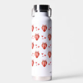 Bouteille D'eau Coquette Motif Monogramme de la mignonne fraise (Avant)