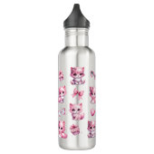 Bouteille D'eau Coquette rose mignonne Bows esthétique (Gauche)