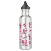 Bouteille D'eau Coquette rose mignonne Bows esthétique (Droite)