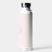 Bouteille D'eau Coquillage et prune Moderne Monogramme Bachelor (Gauche)