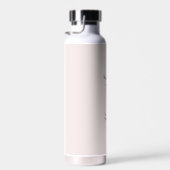 Bouteille D'eau Coquillage et prune Moderne Monogramme Bachelor (Plage)