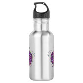 Bouteille D'eau Coquille de tortue violette (Dos)