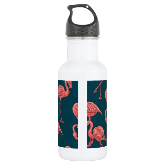 Bouteille D'eau Corail vivant modèle flamingo (Dos)