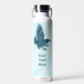 Bouteille D'eau Corbeau bleu dansant (Avant)