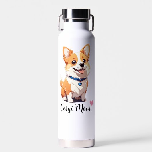 Bouteille D'eau Corgi Maman Chien Cuivre Vacuum (Avant)