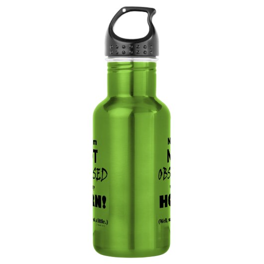 Bouteille D'eau Corne obsédée (Devant)