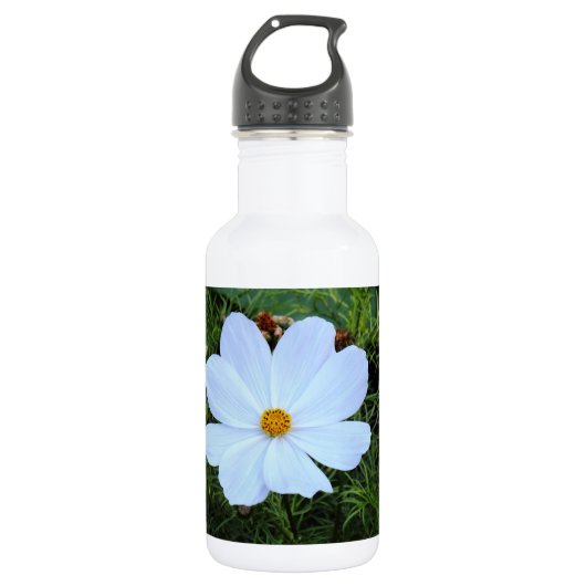 Bouteille D'eau Cosmos blancs (Devant)