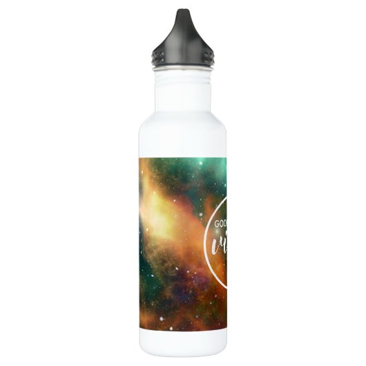 Bouteille D'eau Cosmos Space Galaxy Good Vibes (Gauche)