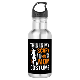 Bouteille D'eau Costume de sorcière d'Halloween maman effrayant dr