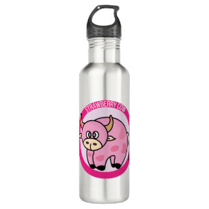 Bouteille D'eau Costume de vache fraise Idées de design mignonne D