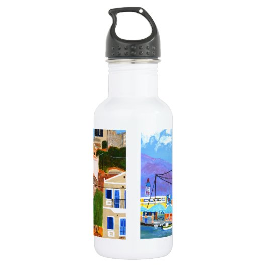 Bouteille D'eau Côte grecque (Dos)