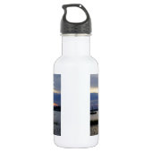 Bouteille D'eau Coucher De Soleil À Folly Harbour Water Bottle (Dos)