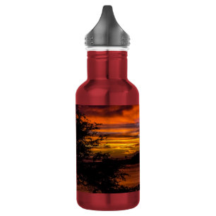 Bouteille D'eau Coucher de soleil à Praia, Cap-Vert