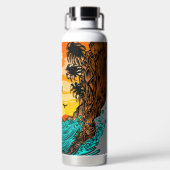 Bouteille D'eau Coucher de soleil de palmier (Plage)