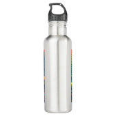 Bouteille D'eau Coucher de soleil et arbres de golf de Disc Rétro (Dos)