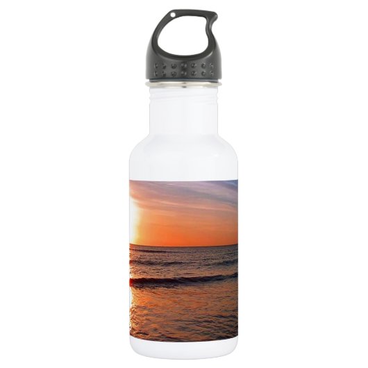 Bouteille D'eau Coucher De Soleil Sur L'Eau (Devant)