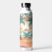 Bouteille D'eau Coucher de soleil sur une plage tropicale (Gauche)