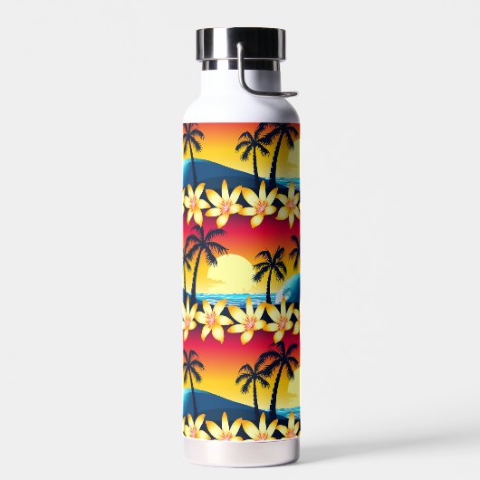 Bouteille D'eau Coucher de soleil tropical (Gauche)