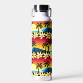 Bouteille D'eau Coucher de soleil tropical (Avant)