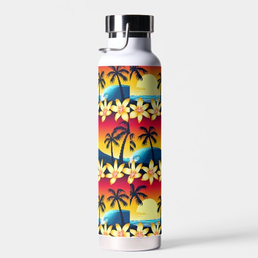 Bouteille D'eau Coucher de soleil tropical (Plage)