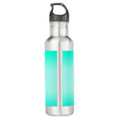 Bouteille D'eau Couleur de dégradé vert simple moderne (Dos)