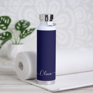 Bouteille D'eau Couleur do-it-yourself bleu PixDezines