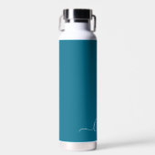 Bouteille D'eau Couleur do-it-yourself verte Turquoise PixDezines (Avant)