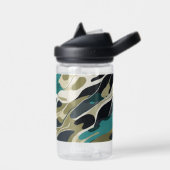 Bouteille D'eau Couleurs de camouflage design arrière - plan (Gauche)