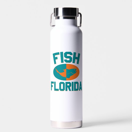 Bouteille D'eau Couleurs de la pêche en Floride (Avant)