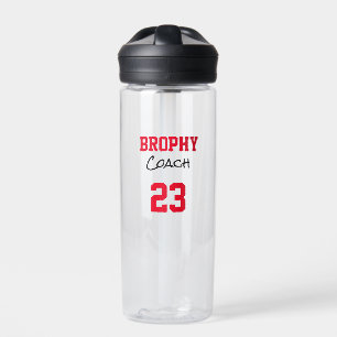 Bouteille D'eau Couleurs de l'école Nom SPORT COACH ANNÉE Team Spi