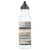 Bouteille D'eau Couleurs neutres des bandes d'aquarelle (Droite)