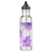 Bouteille D'eau Couleurs violettes, vertes, roses, élégantes (Gauche)