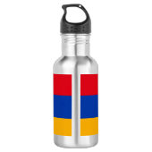 Bouteille D'eau Coupe de papier drapeau arménien (Dos)