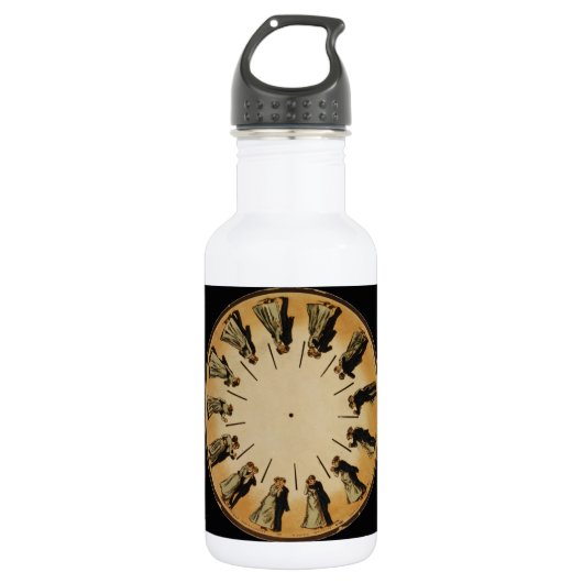 Bouteille D'eau Couples Phenakistoscope valsant d'Eadweard (Devant)