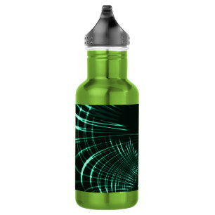 Bouteille D'eau Courbes pointues en mélange vert jungle et néo men