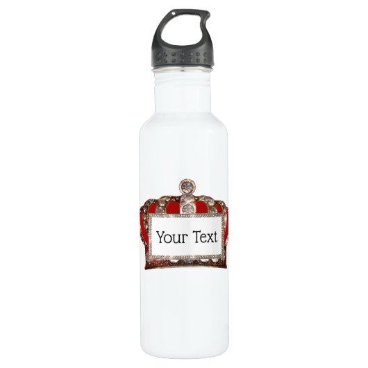 Bouteille D'eau "Couronne royale" personnalisée (Devant)