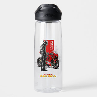 Bouteille D'eau Course de Superbike Passion Maximale Graphique de