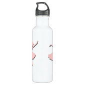 Bouteille D'eau Coutume rose de danse de ballet (Dos)